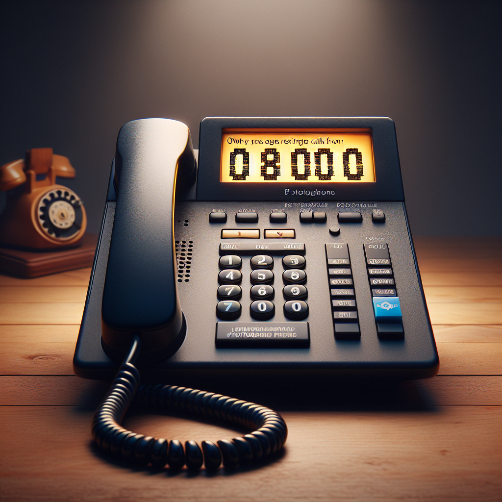 0800からの電話は「正規の連絡」も「営業・自動音声」もあり得ます